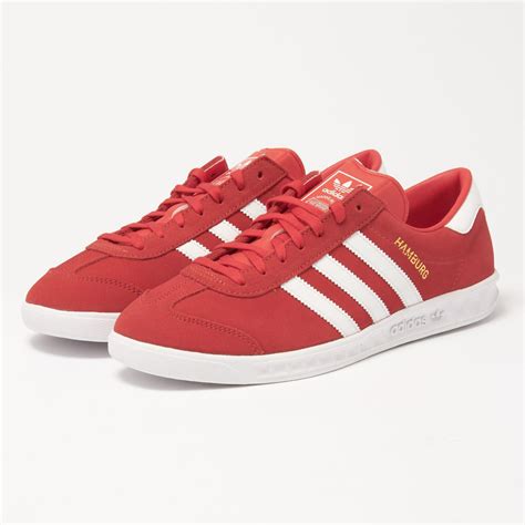 adidas red sneakers.